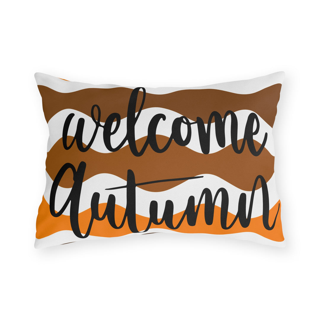 Welcome Autumn Outdoor Pillow