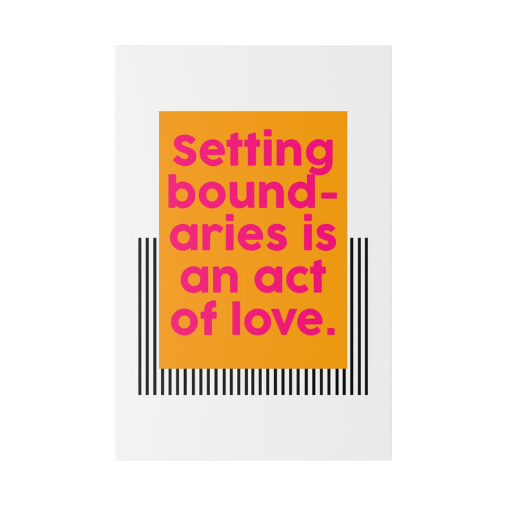 Boundaries of Love Canvas Print