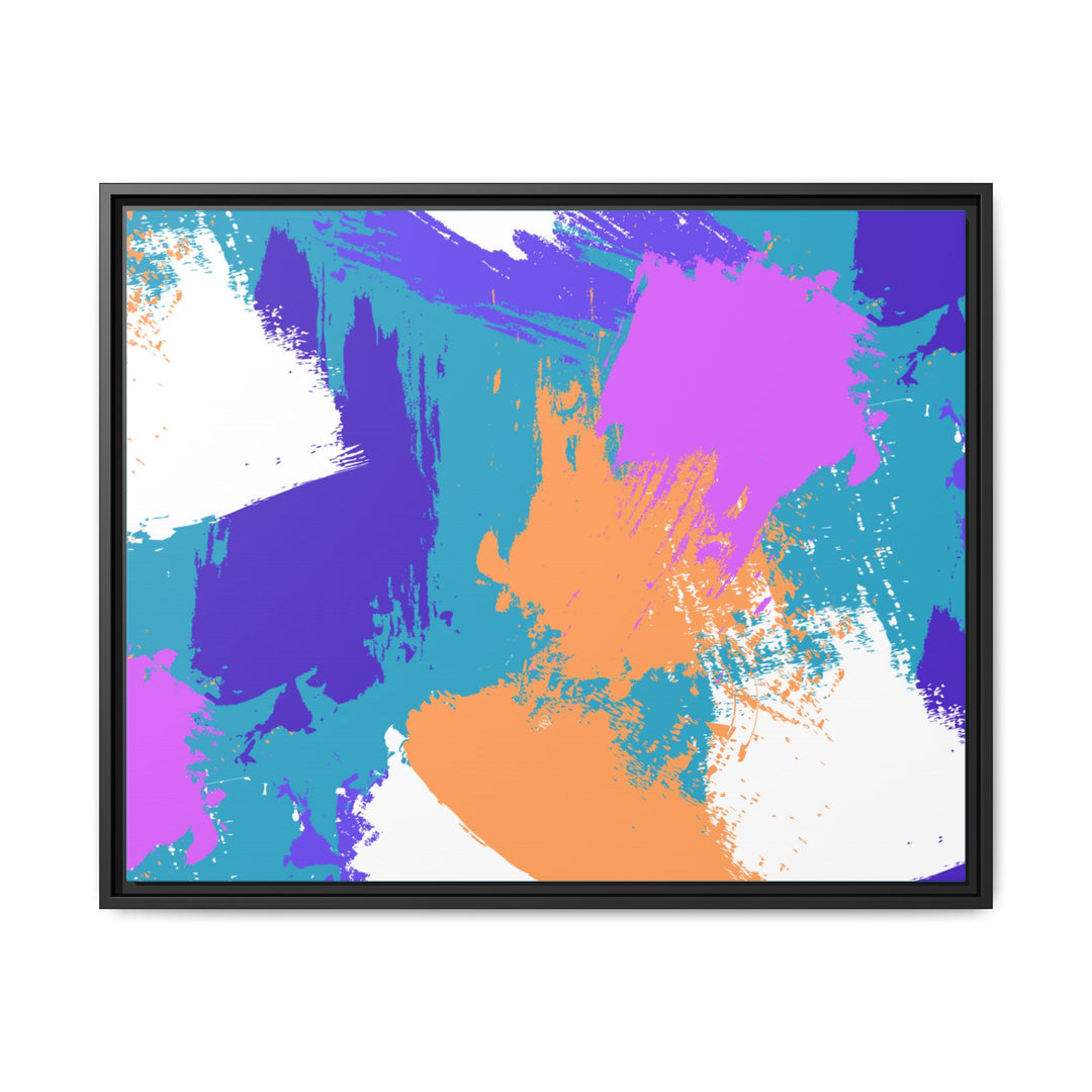 Brushstrokes Harmony Framed Canvas