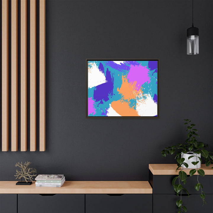 Brushstrokes Harmony Framed Canvas