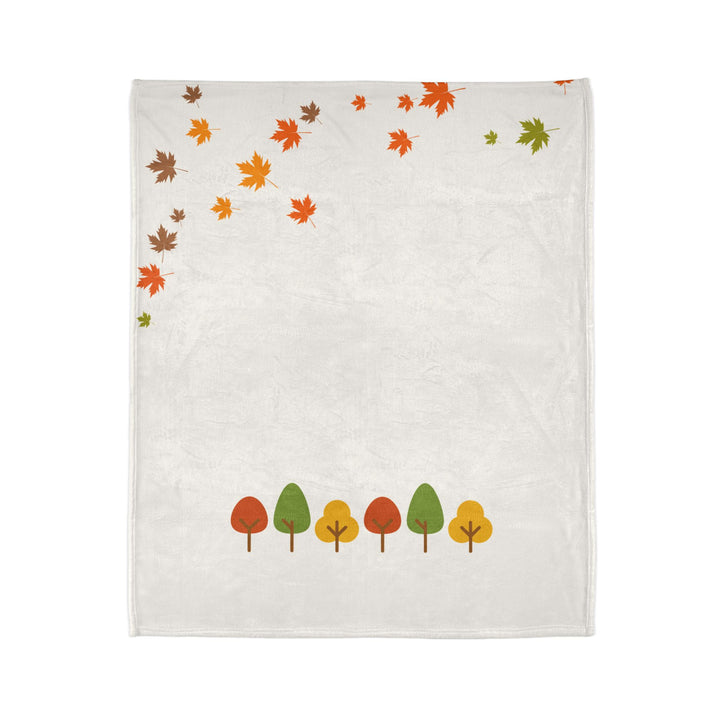 Autumn Trees Cozy Minky Blanket