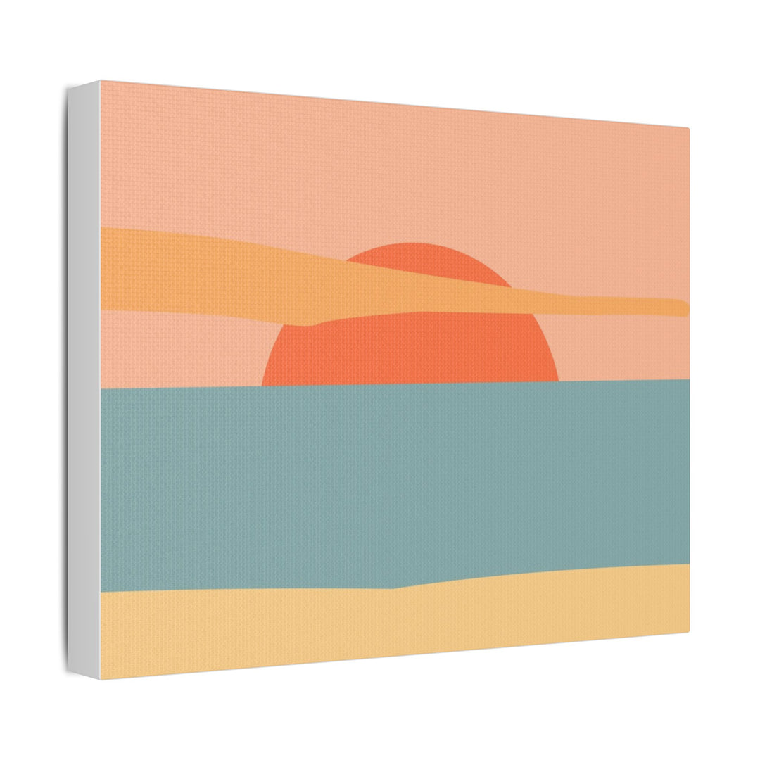 Sunset Serenity Satin Canvas