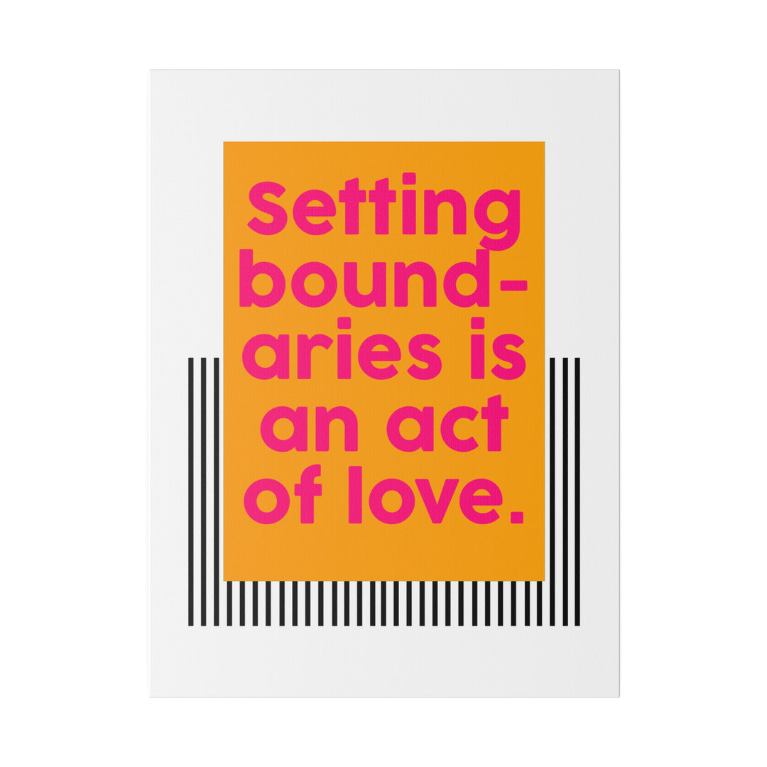 Boundaries of Love Canvas Print