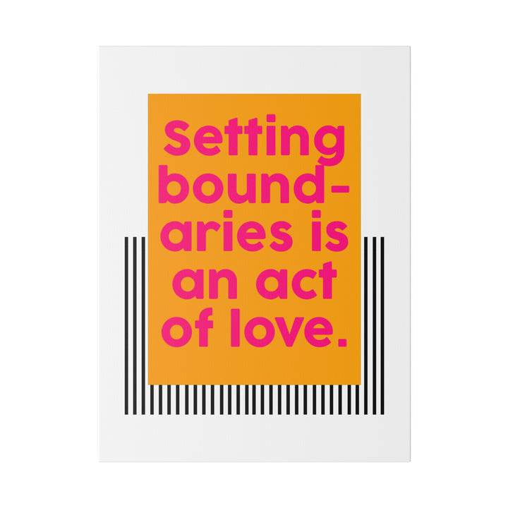 Boundaries of Love Canvas Print