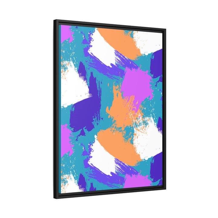 Brushstrokes Harmony Framed Canvas