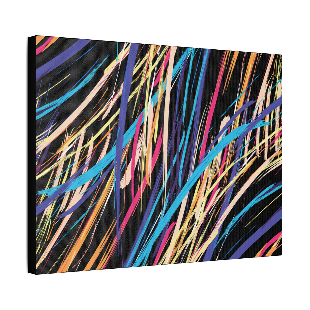 Neon Streaks Satin Canvas