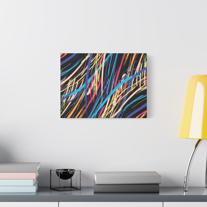 Neon Streaks Satin Canvas