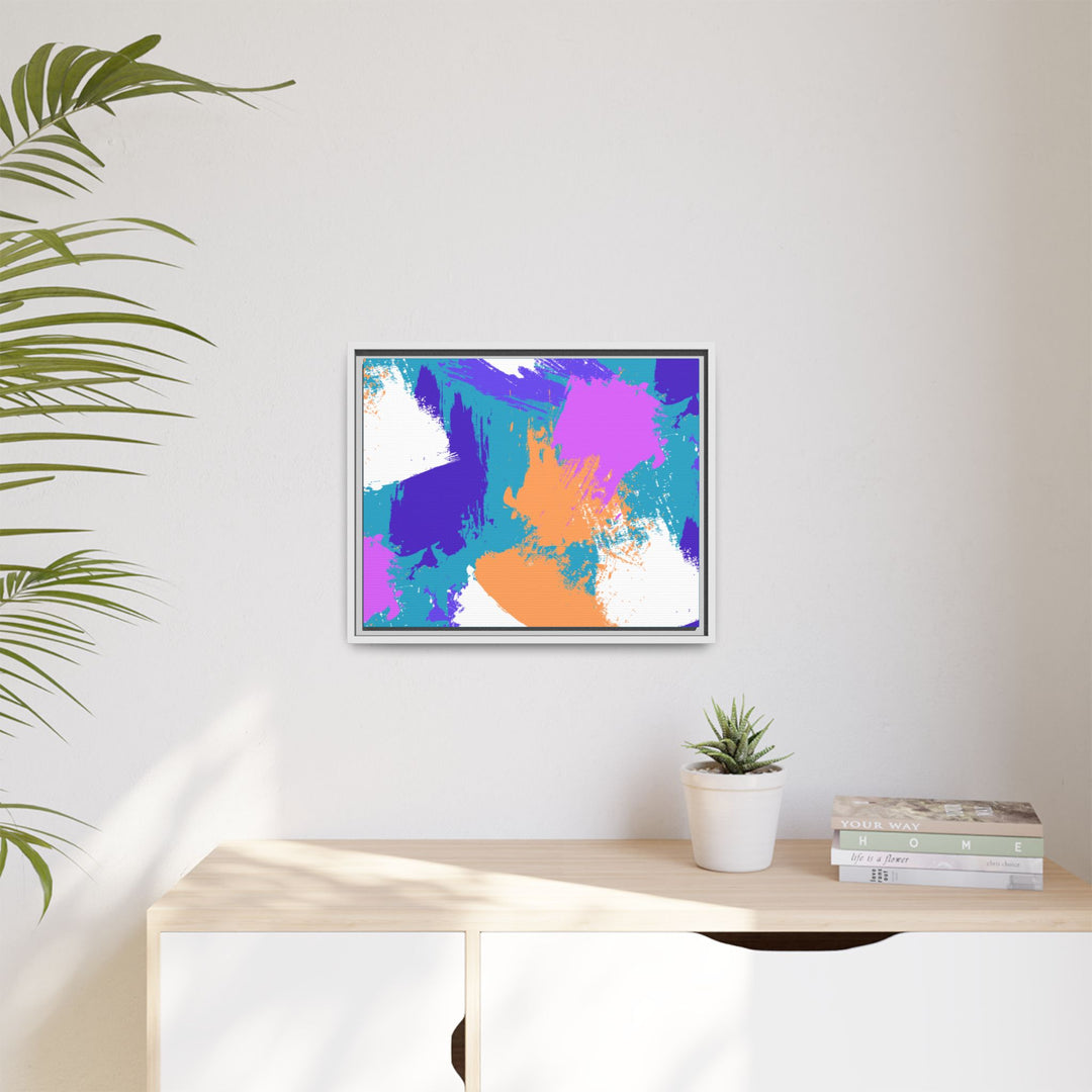 Brushstrokes Harmony Framed Canvas