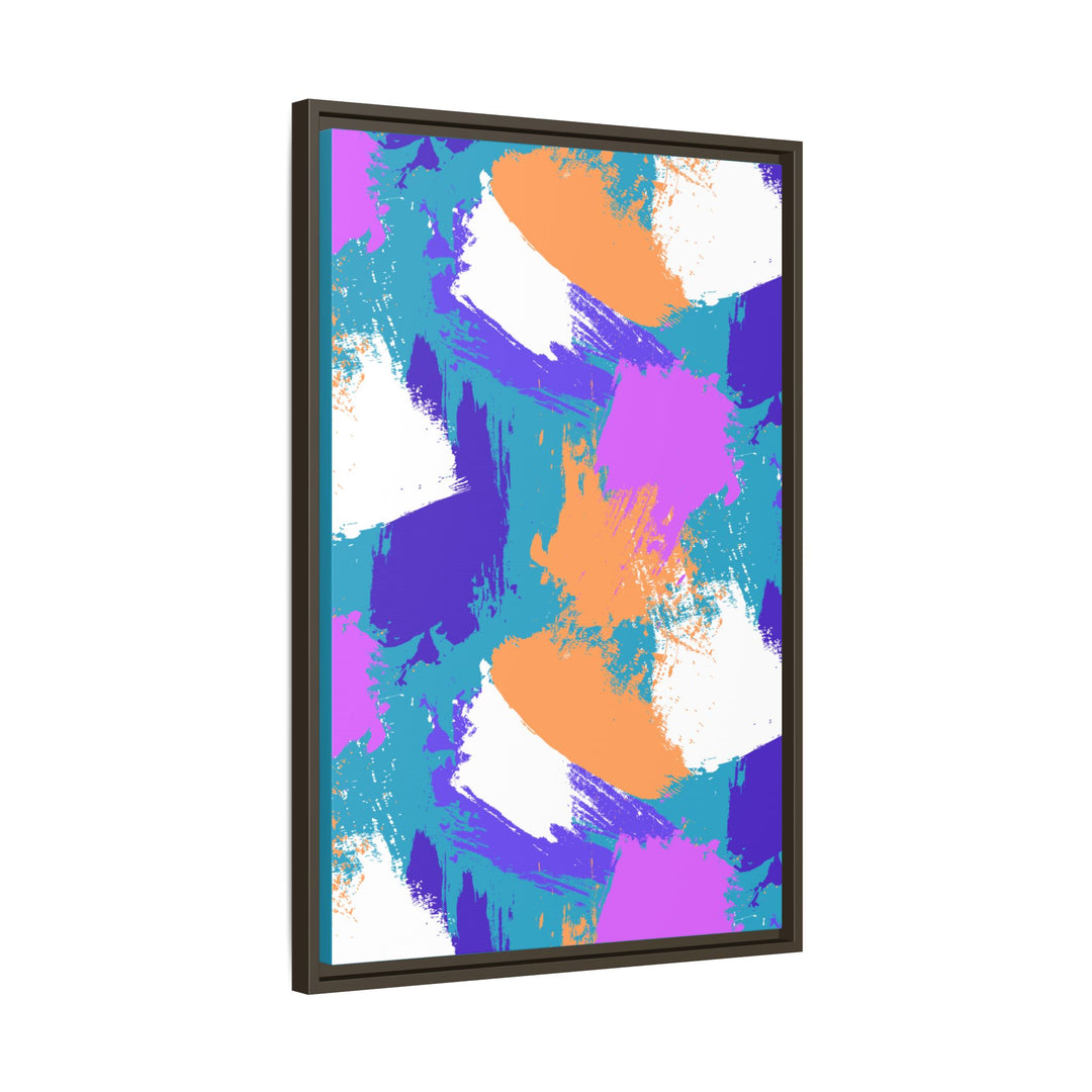 Brushstrokes Harmony Framed Canvas