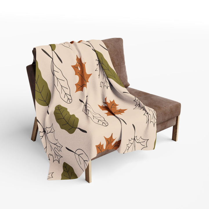 Autumn Leaves Fleece Blanket