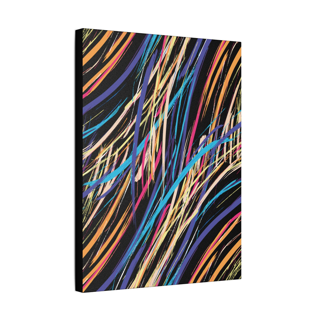 Neon Streaks Satin Canvas