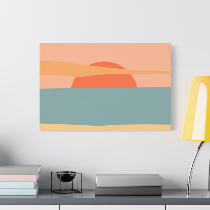 Sunset Serenity Satin Canvas