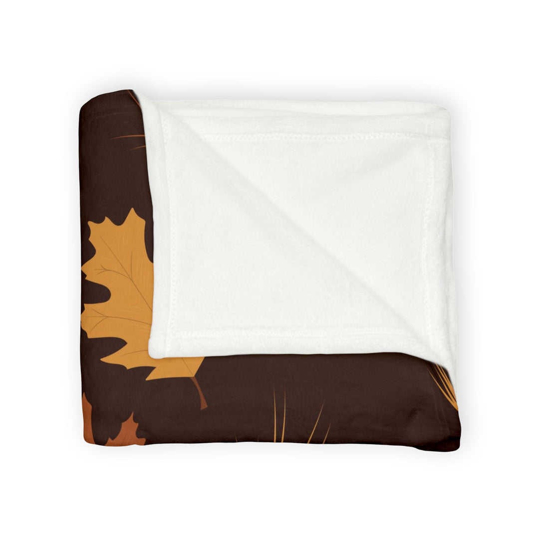 Autumn Oak Leaves Minky Blanket