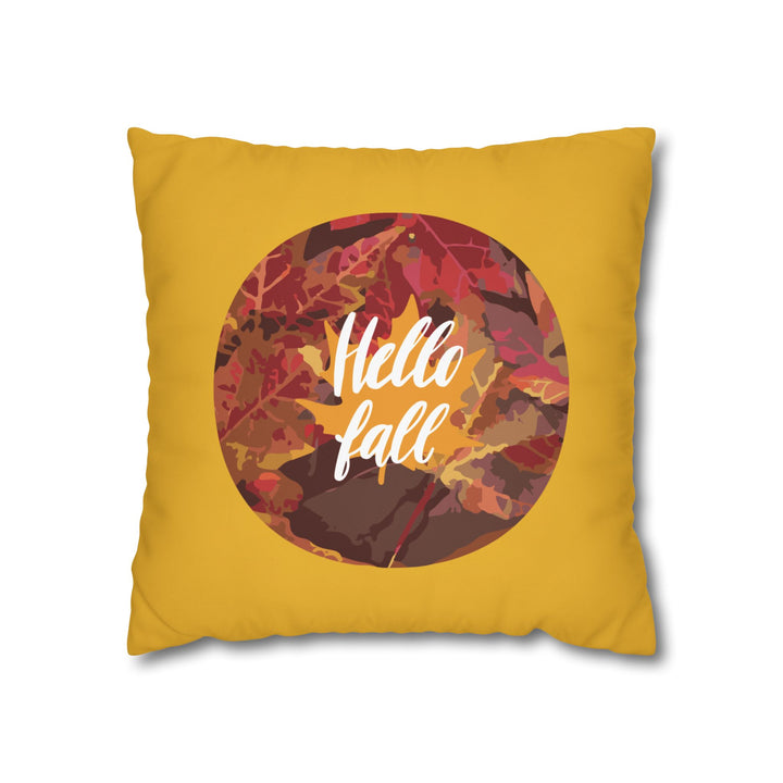 Hello Fall Leaves Pillowcase