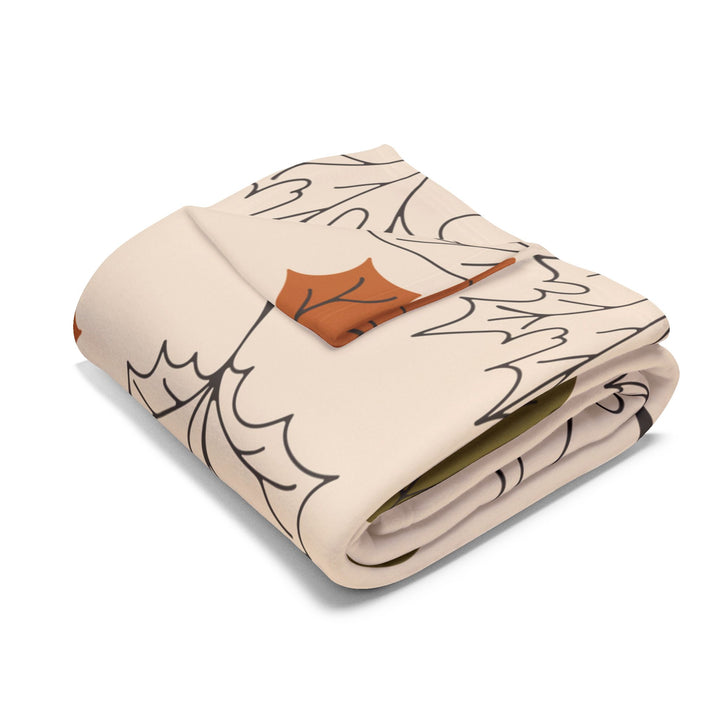 Autumn Leaves Fleece Blanket