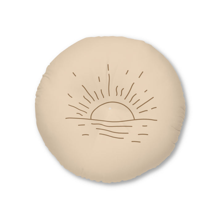 Sunrise Tufted Floor Pillow - Round