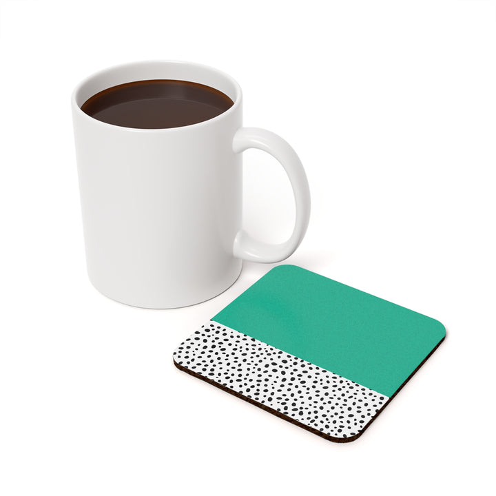 Cork Back Coaster - Green