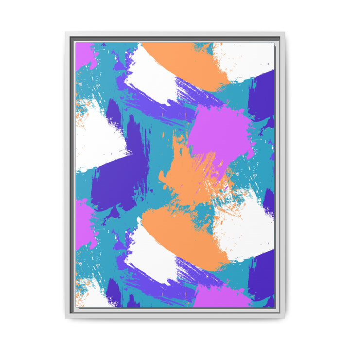 Brushstrokes Harmony Framed Canvas