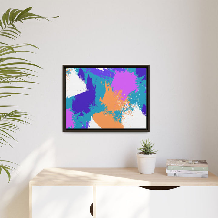 Brushstrokes Harmony Framed Canvas