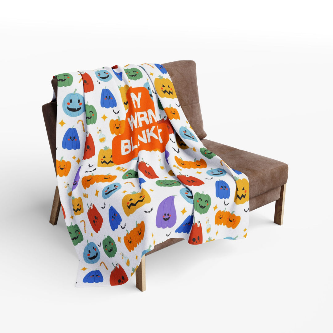 Playful Pumpkins “My Warm Blanket” Fleece Throw