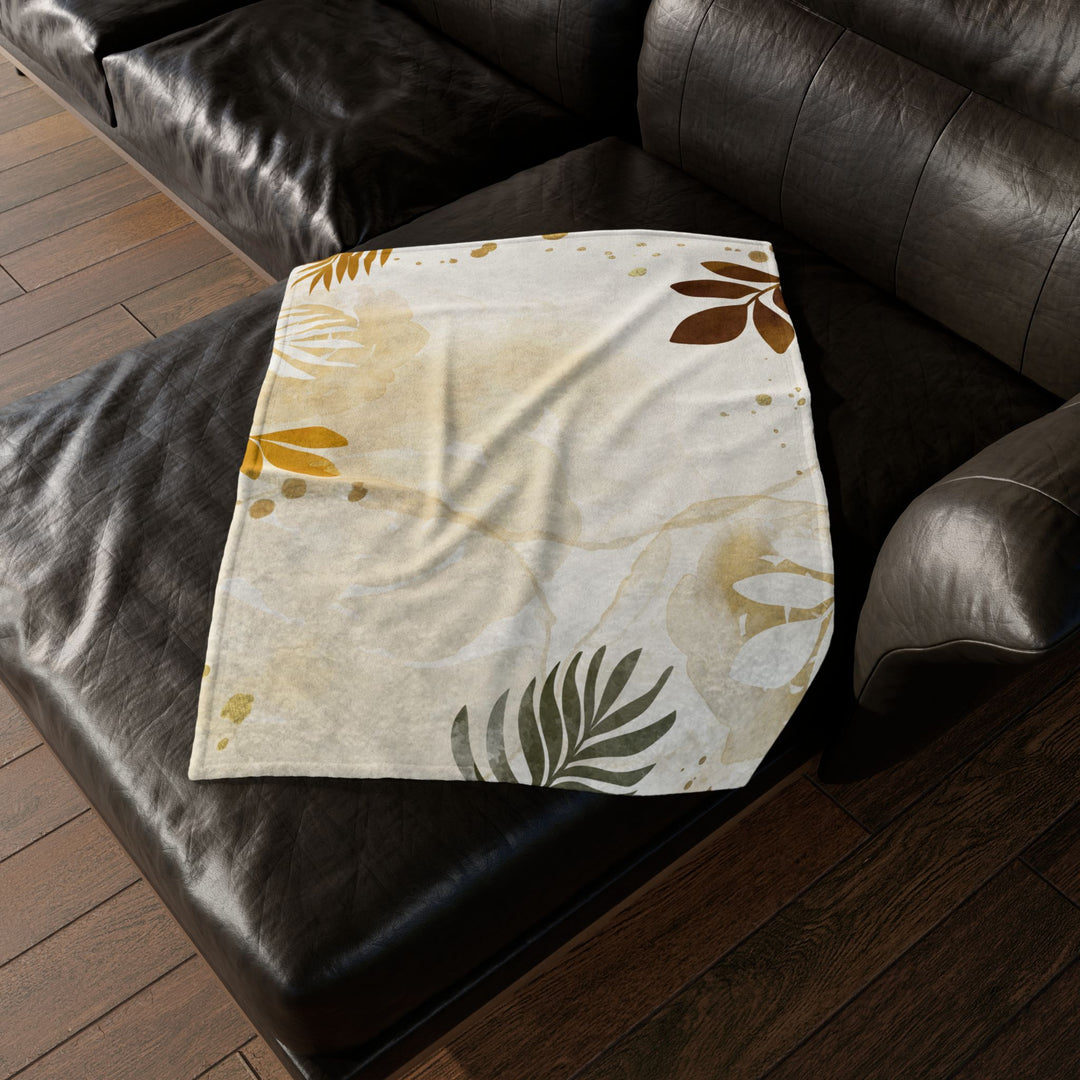 Golden Palm Minky Blanket