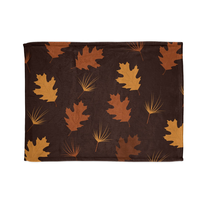 Autumn Oak Leaves Minky Blanket