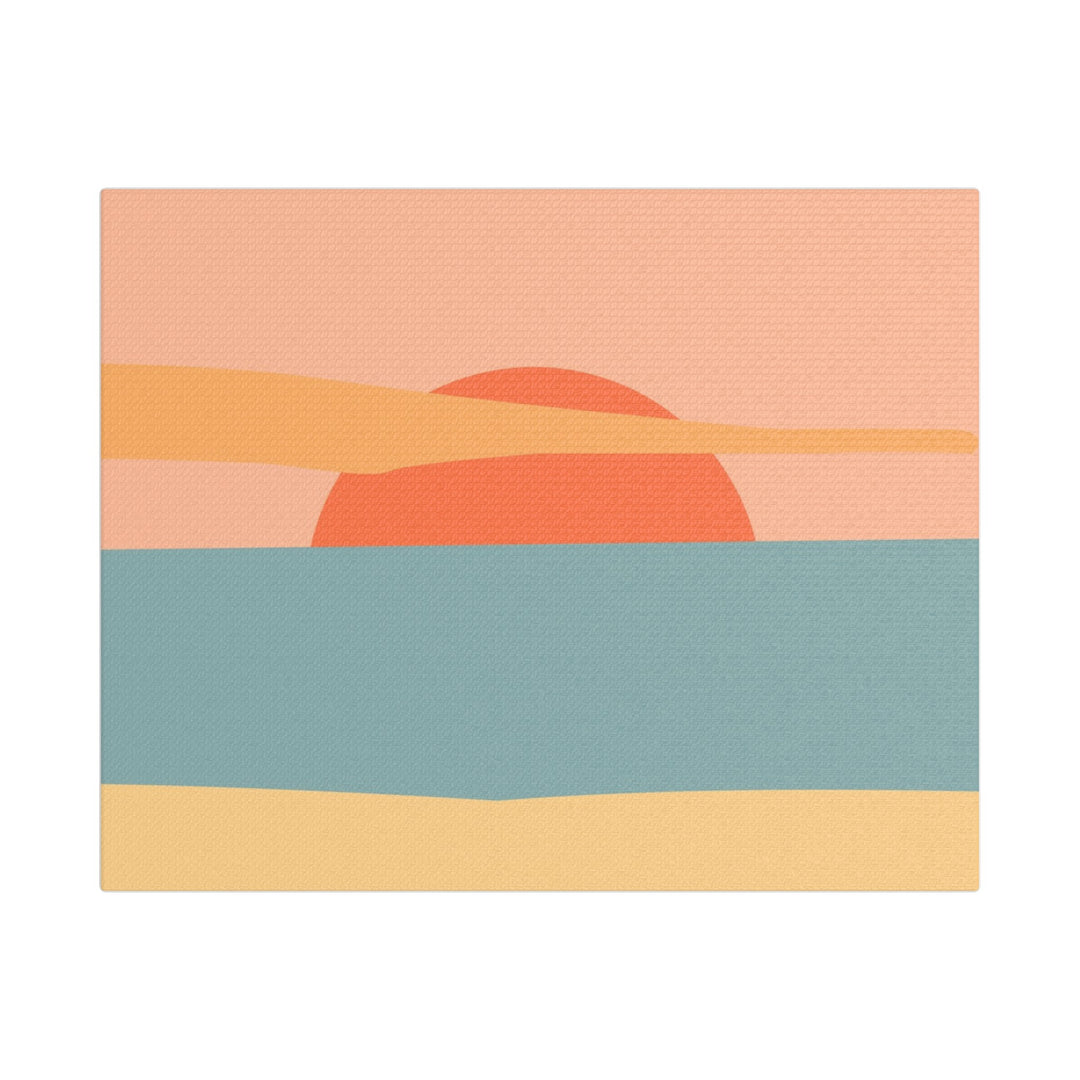 Sunset Serenity Satin Canvas