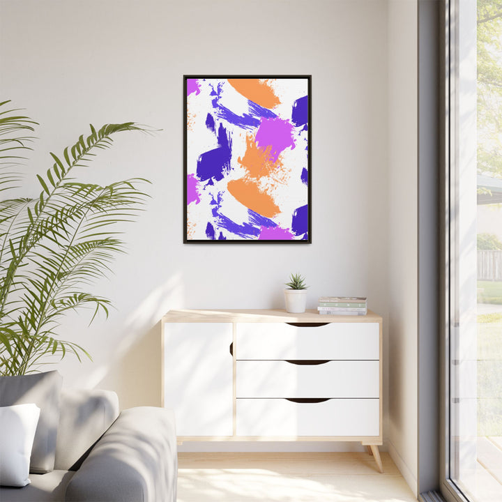 Brushstrokes Harmony Framed Canvas