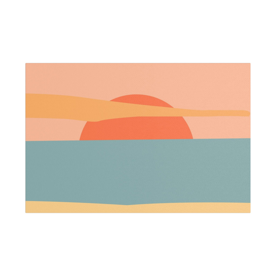 Sunset Serenity Satin Canvas