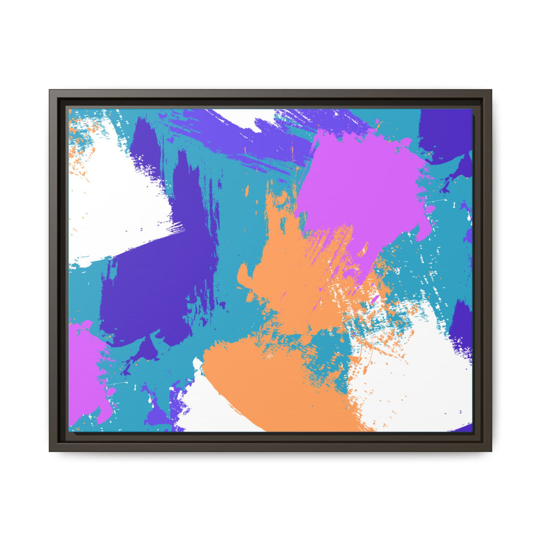 Brushstrokes Harmony Framed Canvas